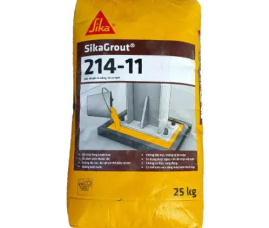Vữa rót gốc xi măng của SIKA SIKAGROUT 214 - 11 - 25Kg