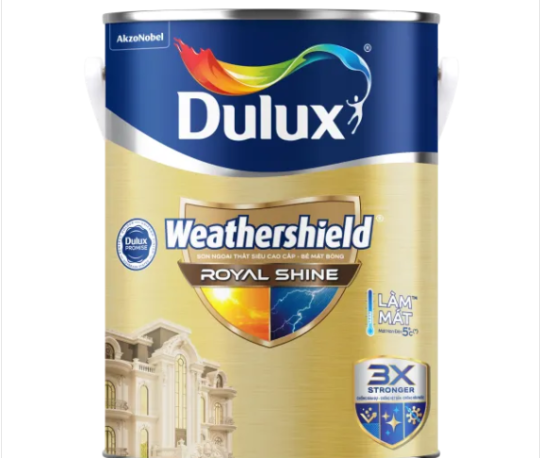 Sơn ngoại thất cao cấp DULUX WEATHERSHIELD ROYAY SHINE Bề mặt Bóng