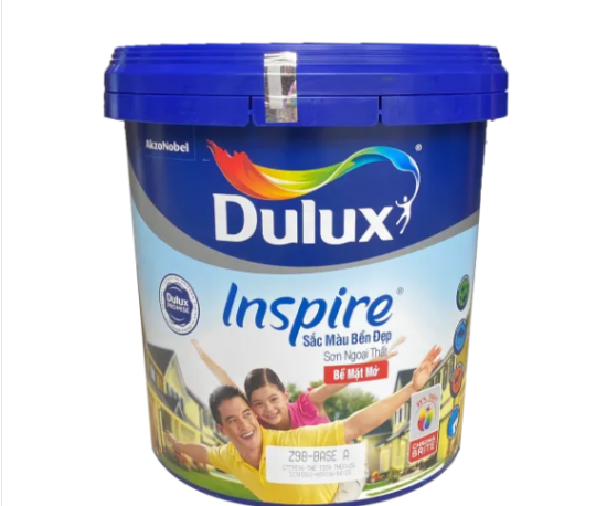 Sơn ngoại thất Dulux Inspire Z98 sắc màu bền đẹp bề mặt mờ 15L