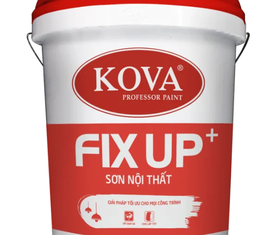 Sơn nước nội thất KOVA FIX UP bề mặt mờ - Lon 3,5L
