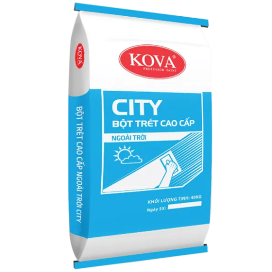 Bột trét tường ngoại thất Kova Wall Putty – 40 kg
