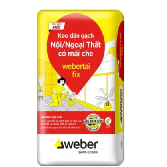 Keo dán gạch webertai fix - Bao 25Kg