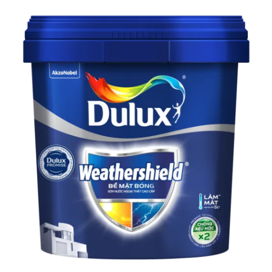 Sơn ngoại thất Dulux Weathershield bề mặt bóng BJ9 5L
