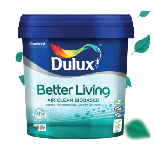 Sơn nội thất Dulux sinh học siêu bóng 5L