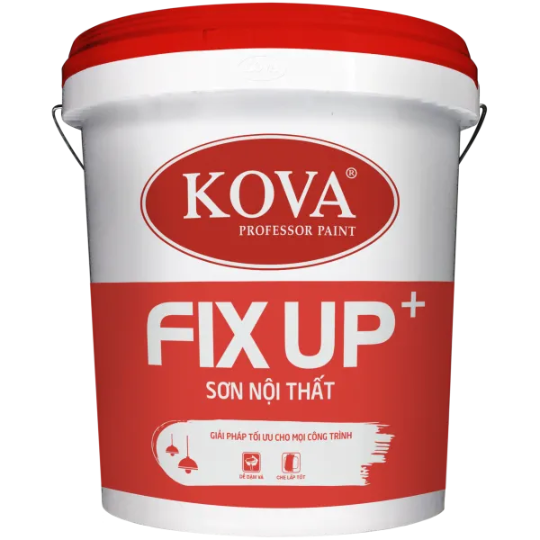 Sơn nước nội thất KOVA FIX UP bề mặt mờ - Thùng 16L